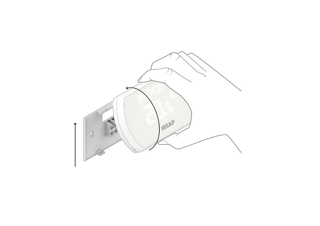 For information on installing and configuring the Smart Thermostat wizard you can follow the following instructions: 1. Remove the back plastic cover