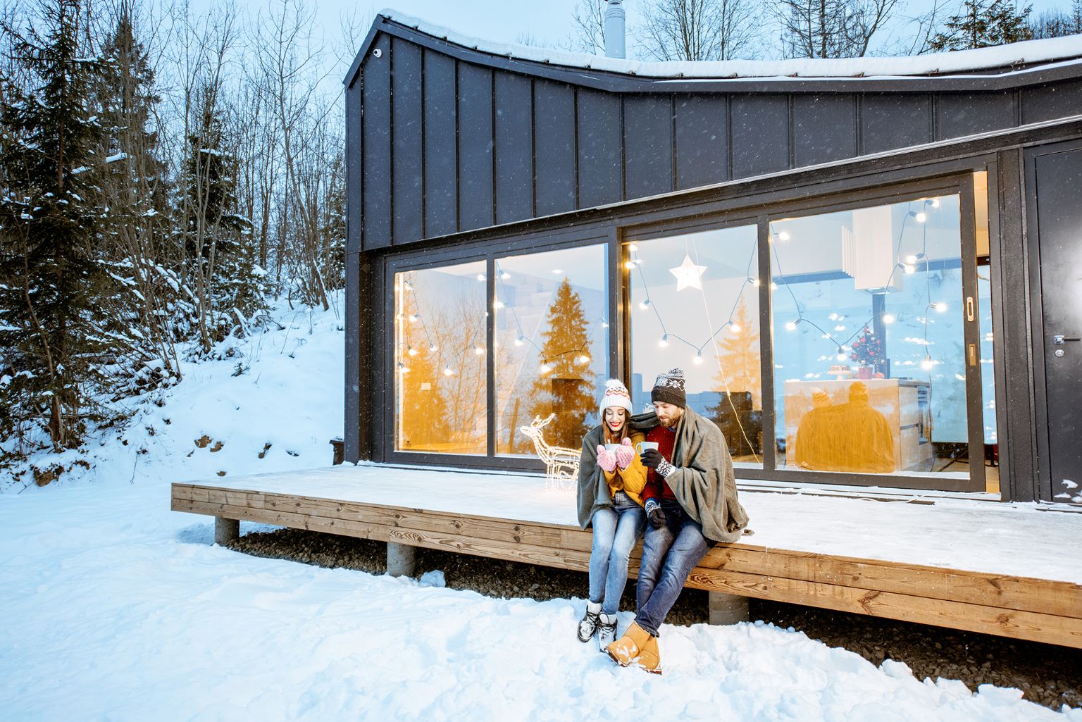 How do you heat a holiday home in the mountains?