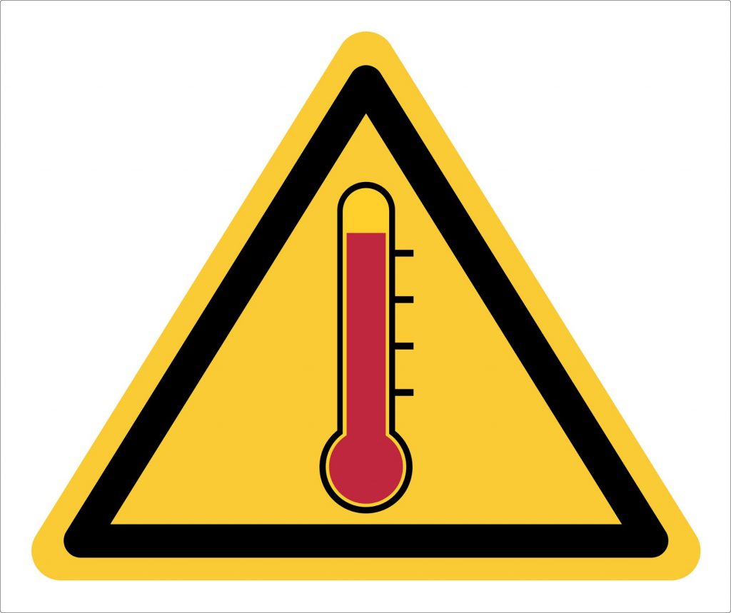 What are the health risks caused by setting the heating system at an excessively high temperature