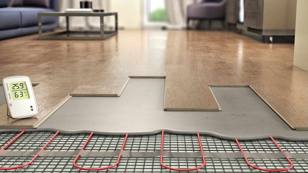 Underfloor heating Not a problem:IRSAP NOW is compatible