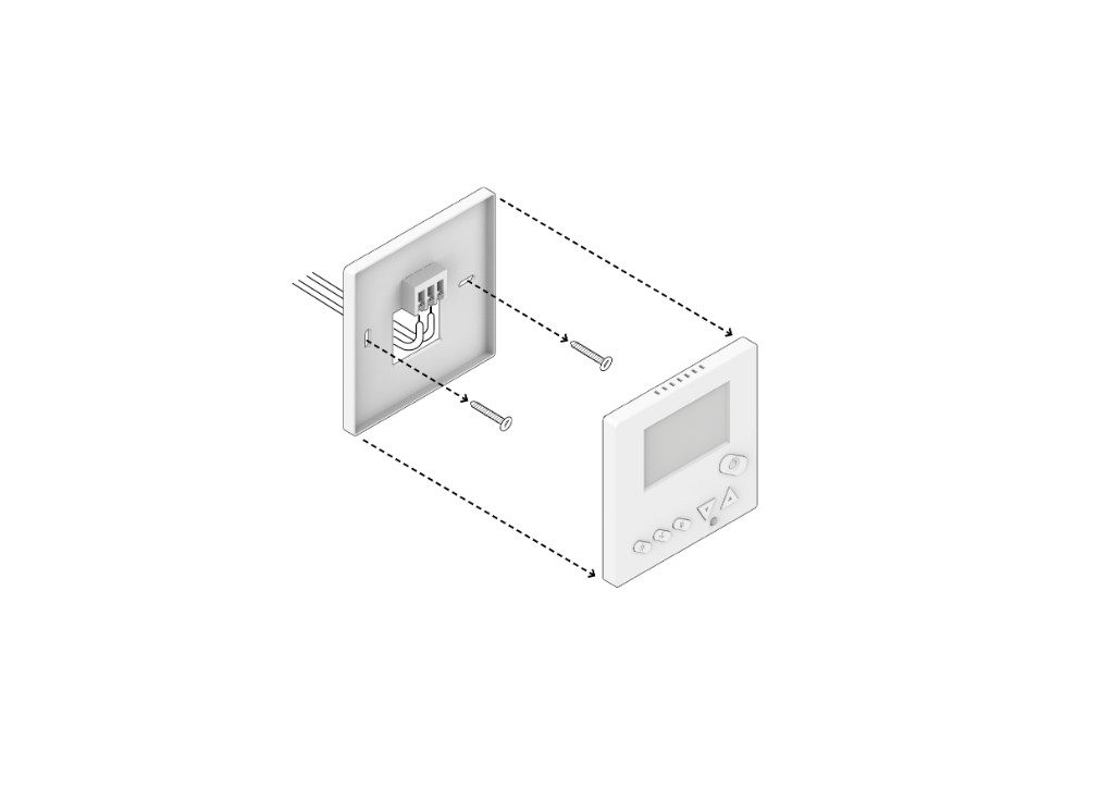 3. Smonta il termostato precedente e ricorda di fare una foto ai collegamenti presenti e di contrassegnare i fili.