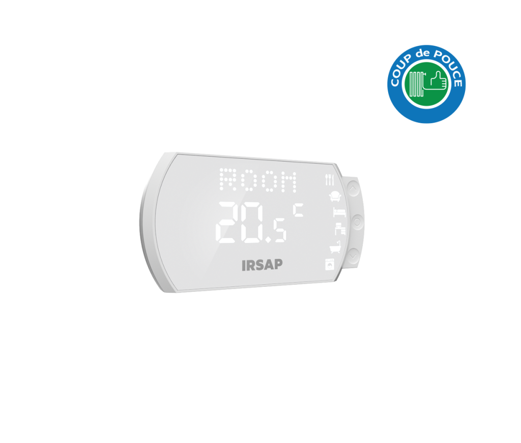 thermostat intelligent connecté IRSAP NOW coup de pouce